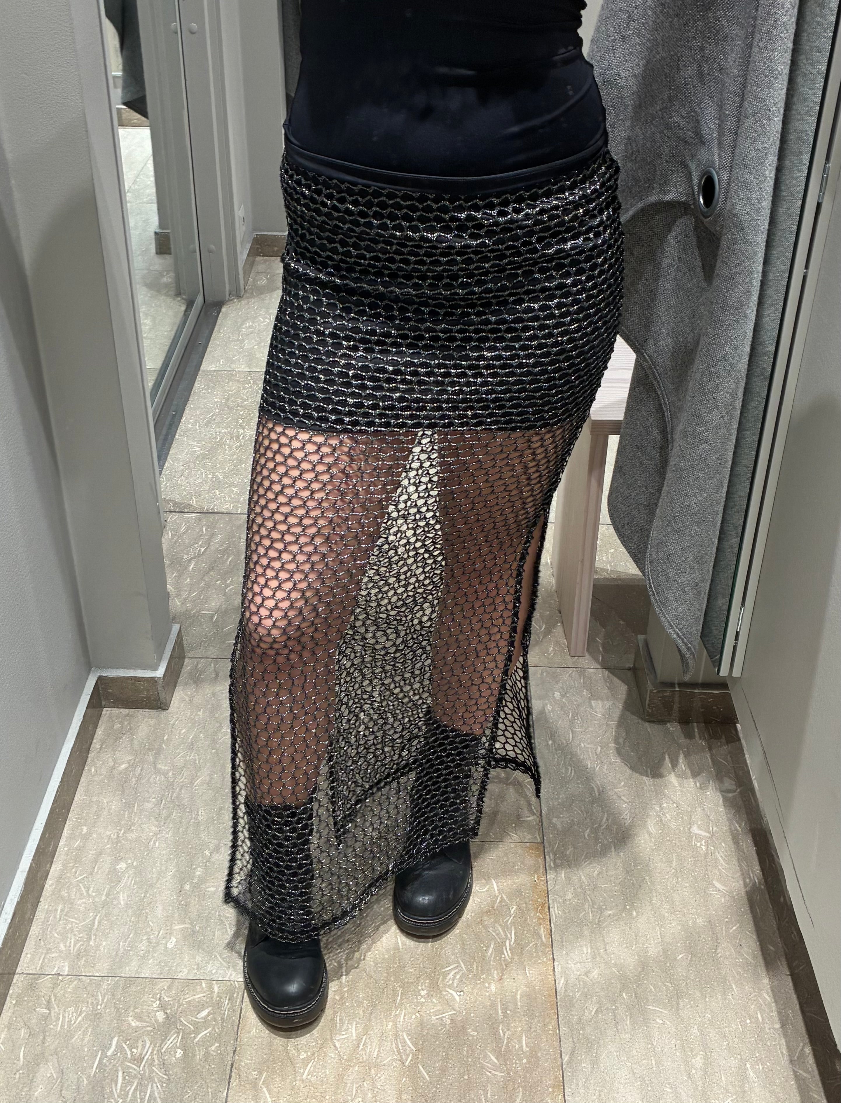 NMDANICA Long Skirt - Black